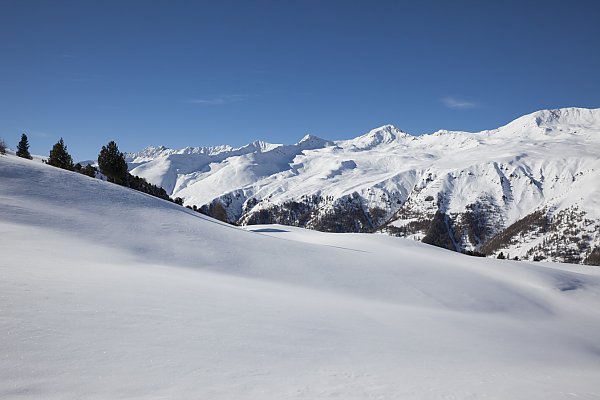 Wunderschöne Winterlandschaft am Reschenpass Wunderschöne Winterlandschaft am Reschenpass