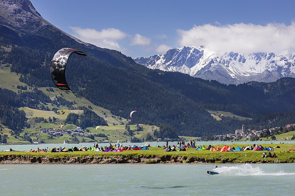Die Kitewiese in Graun am Reschenpass